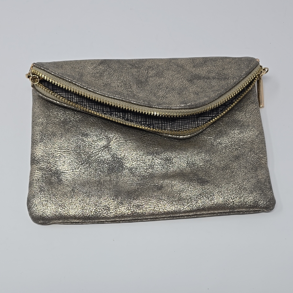Metallic Gold Women's Envelope Clutch
